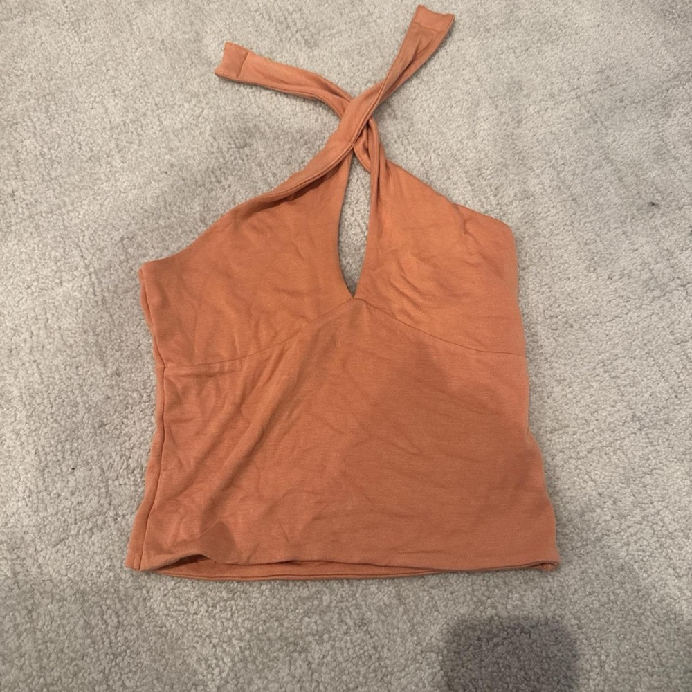 Forever 21 Rust Halter Crop Top